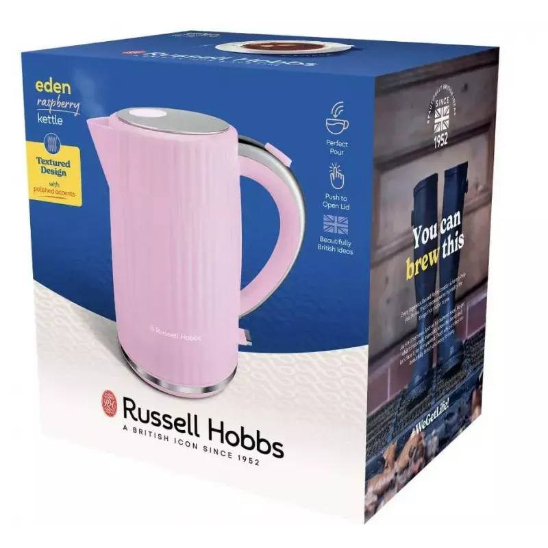 Chaleira elétrica Russell Hobbs 1,7 l 2200 W rosa