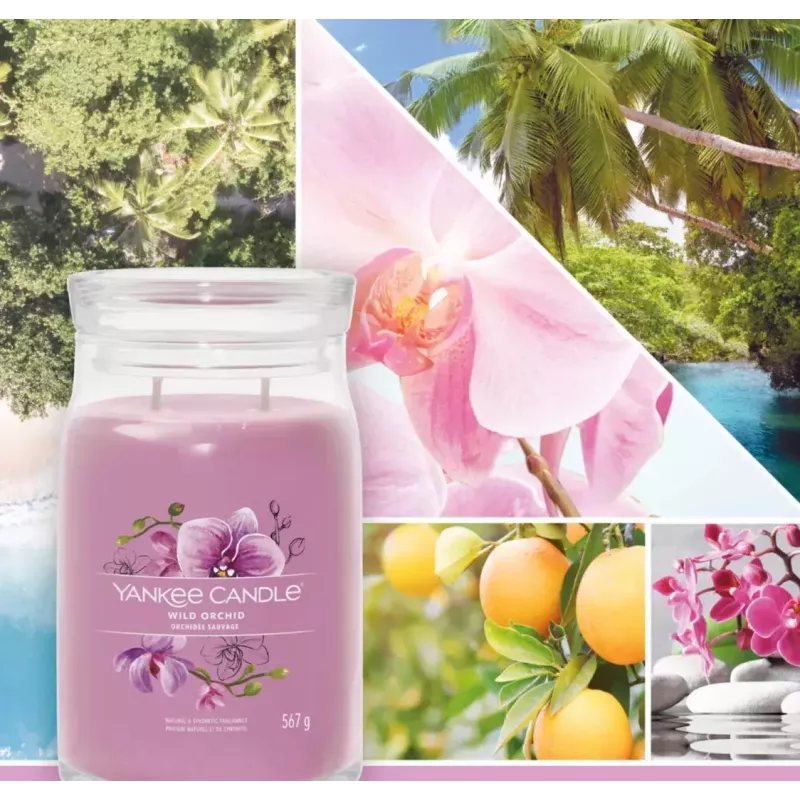 Vela Yankee Candle Wild Orchid altura 157 mm largura 93 mm