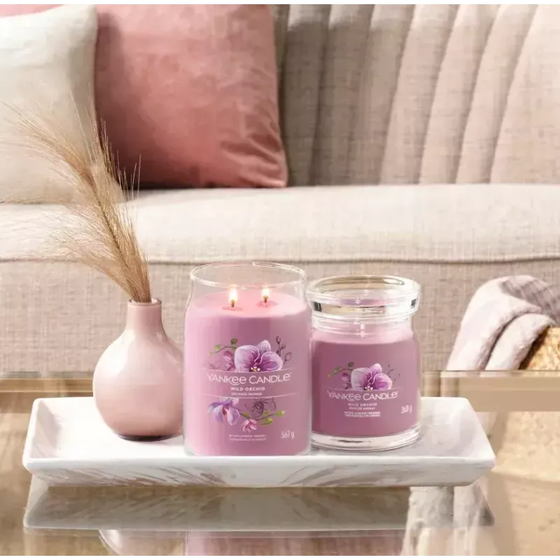 Vela Yankee Candle Wild Orchid altura 157 mm largura 93 mm