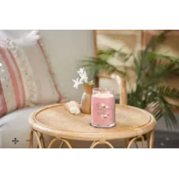 Vela Yankee Candle Signature Pink Sands frasco grande, 567 g