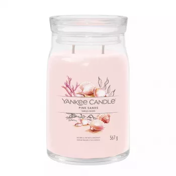 Vela Yankee Candle Signature Pink Sands frasco grande, 567 g
