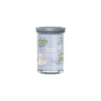 Vela cilíndrica em vidro Yankee Candle A Calm & Quiet Place — altura 149 mm, largura 99 mm, peso 567 g