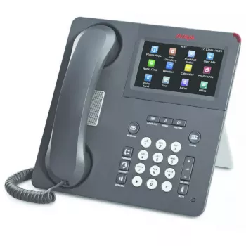 Telefone IP de secretária Avaya 9650C carvão 2 linhas LCD