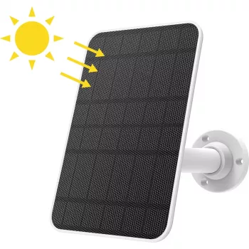 Carregador solar Homeguard HGBSP-350 para uso exterior preto branco