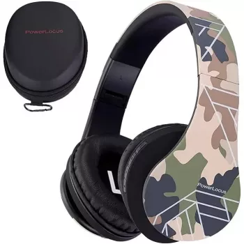 Auscultadores PowerLocus P2 auscultadores para criança padrão camuflado