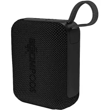 Altifalante Bluetooth portátil Boompods Beachboom Mini preto – áudio sem fios compacto, bateria integrada