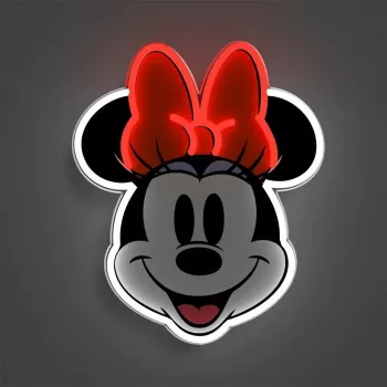 Candeeiro de parede LED néon Yellowpop Disney Minnie Printed Face, YPDI-PFA-MIN