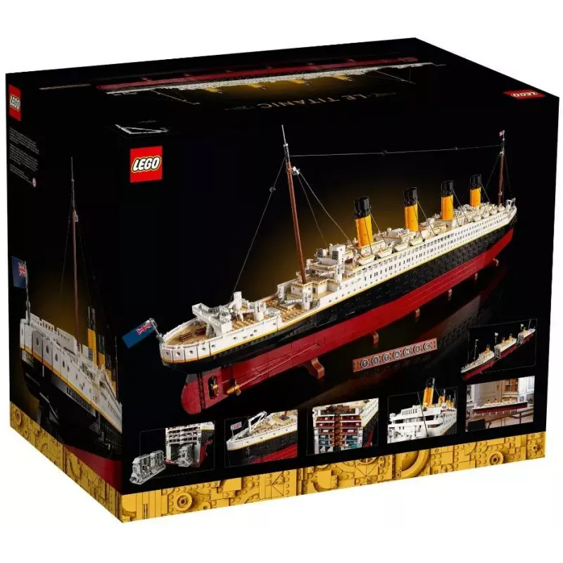 Conjunto de construção LEGO ICONS 10294 réplica do Titanic — 9.090 peças, 18+