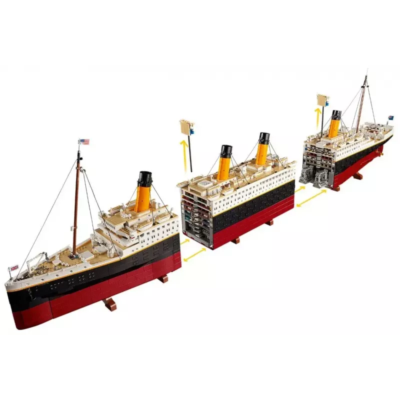 Conjunto de construção LEGO ICONS 10294 réplica do Titanic — 9.090 peças, 18+