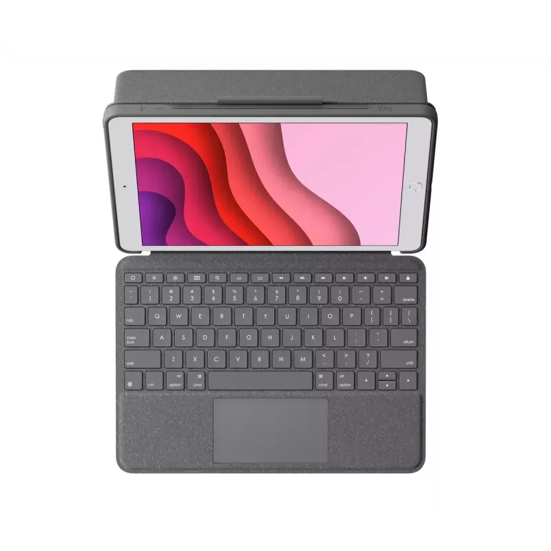 Capa de teclado Logitech Combo Touch para iPad 7.ª, 8.ª, 9.ª geração