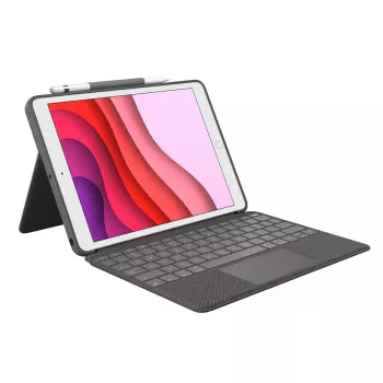 Capa de teclado Logitech Combo Touch para iPad 7.ª, 8.ª, 9.ª geração
