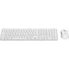 Teclado Logitech MK950 Signature slim com rato incluído escritório RF Wireless + Bluetooth QWERTY dinamarquês finlandês norueguês sueco branco