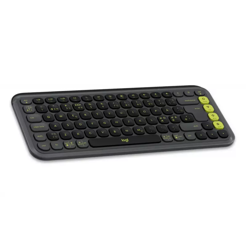 Conjunto de teclado e rato Logitech POP Icon QZERTY Bluetooth mini graphite verde