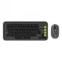 Conjunto de teclado e rato Logitech POP Icon QZERTY Bluetooth mini graphite verde