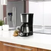 Máquina de café de filtro Domo DO709K — semiautomática, depósito de água de 1 L, jarra de 8 chávenas, LCD, aço inoxidável/preto