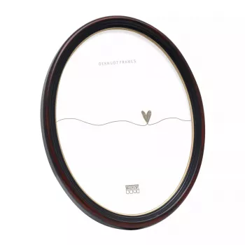 Moldura individual Deknudt S100F9 preto cartão vidro resina