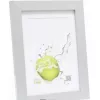 Moldura Deknudt S66KD1 P1 20x25 madeira prateada com passe-partout