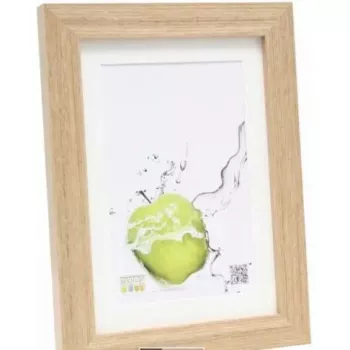 Moldura Deknudt S66KH1 P1 20x25 madeira carvalho com passe-partout 20×25 cm