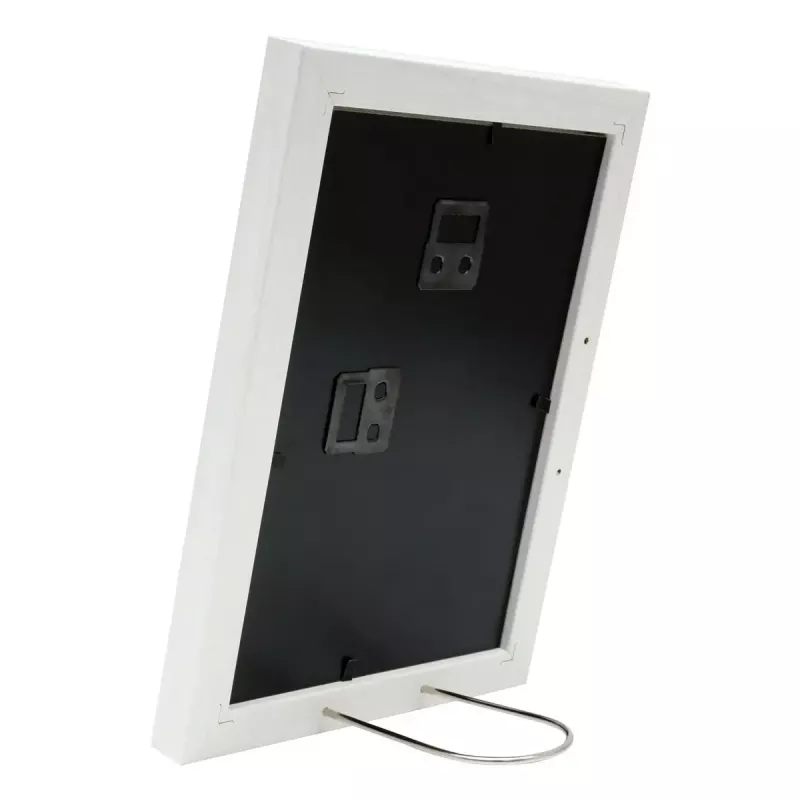 Moldura individual Deknudt S66KF1 P1 branca MDF vidro madeira 30x40