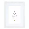 Moldura individual Deknudt S66KF1 P1 branca MDF vidro madeira 30x40