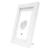 Moldura individual Deknudt S66KF1 P1 branca MDF vidro madeira 30x40
