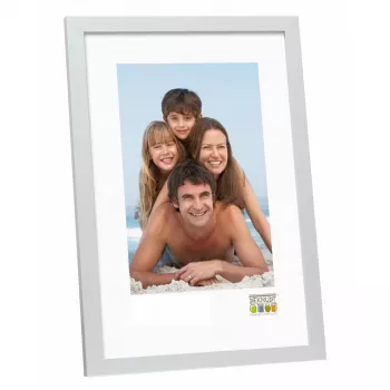 Moldura individual Deknudt S44CD1 prateada MDF madeira 20X30