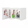 Álbum de fotografias Deknudt Leporello branco 8 folhas 10 x 15 cm