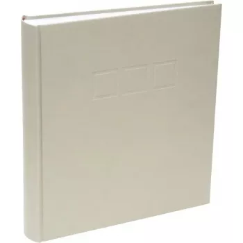 Álbum de fotografias Deknudt A10D30100SI linho bege 30 x 33 cm 100 páginas