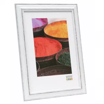 Moldura individual Deknudt S221H3 preto branco madeira 180x230mm
