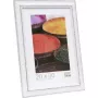 Moldura Deknudt S221H3 15x20 cm madeira branca com bordo castanho