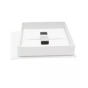 Álbum de fotografias Deknudt S66DJ4 branco caixa de fotografias pele sintética 130 mm