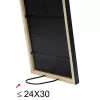 Moldura individual Deknudt S41JL2 preto cartão vidro madeira