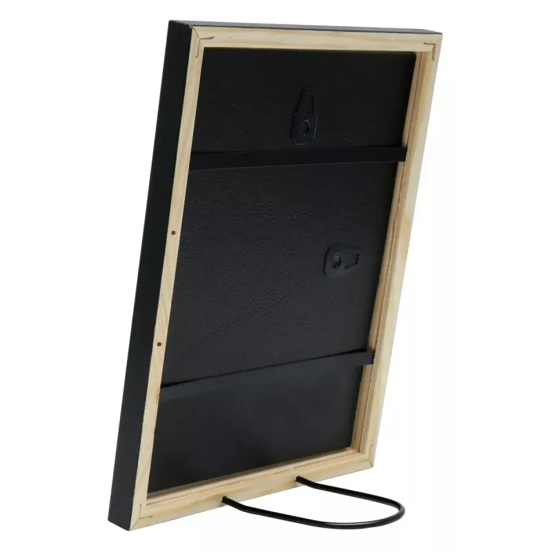 Moldura individual Deknudt S41JL2 preto cartão vidro madeira