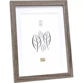Moldura Deknudt S66KH3 madeira cinzento carvalho 20x25 cm com passe-partout