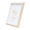 Deknudt S46WG3 P1 Moldura de fotografias, 20 x 30 cm, natural/branco, com passe-partout