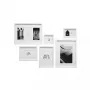 Conjunto de molduras Deknudt S46YK1 branco MDF vidro madeira