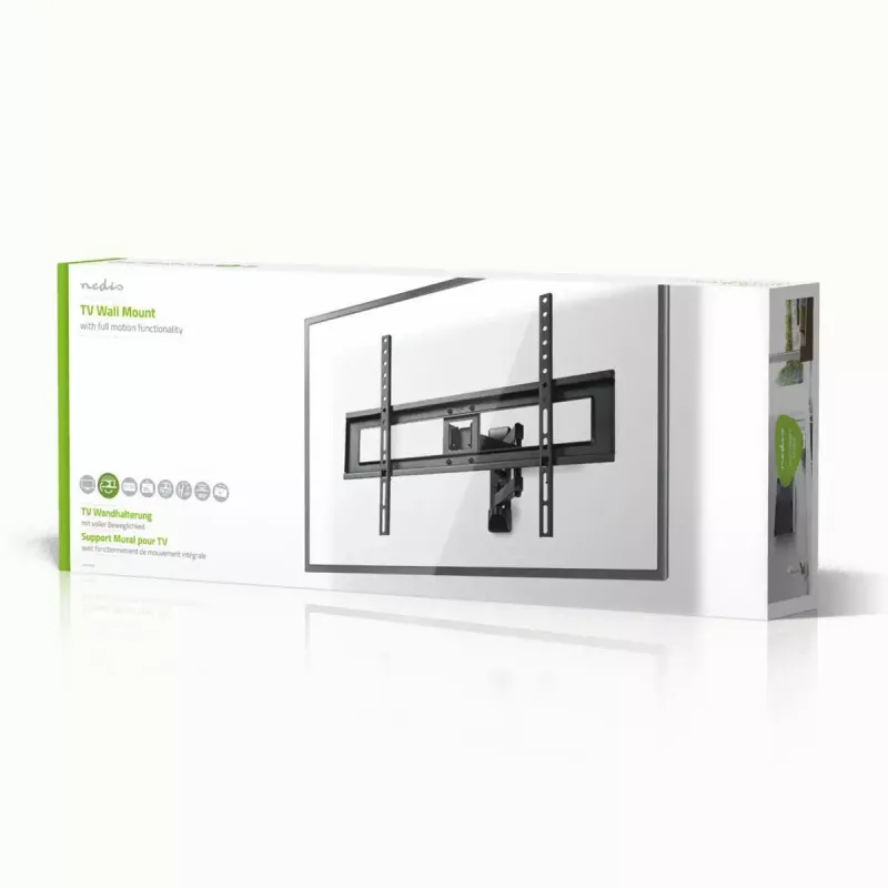 Suporte de TV Nedis TVWM1550BK para ecrãs de 94–177,8 cm (37–70 polegadas), VESA máx. 600x400, carga máx. 25 kg, preto