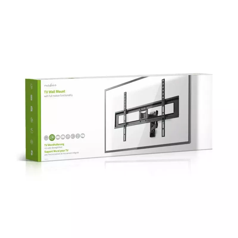 Suporte de TV Nedis TVWM1550BK para ecrãs de 94–177,8 cm (37–70 polegadas), VESA máx. 600x400, carga máx. 25 kg, preto