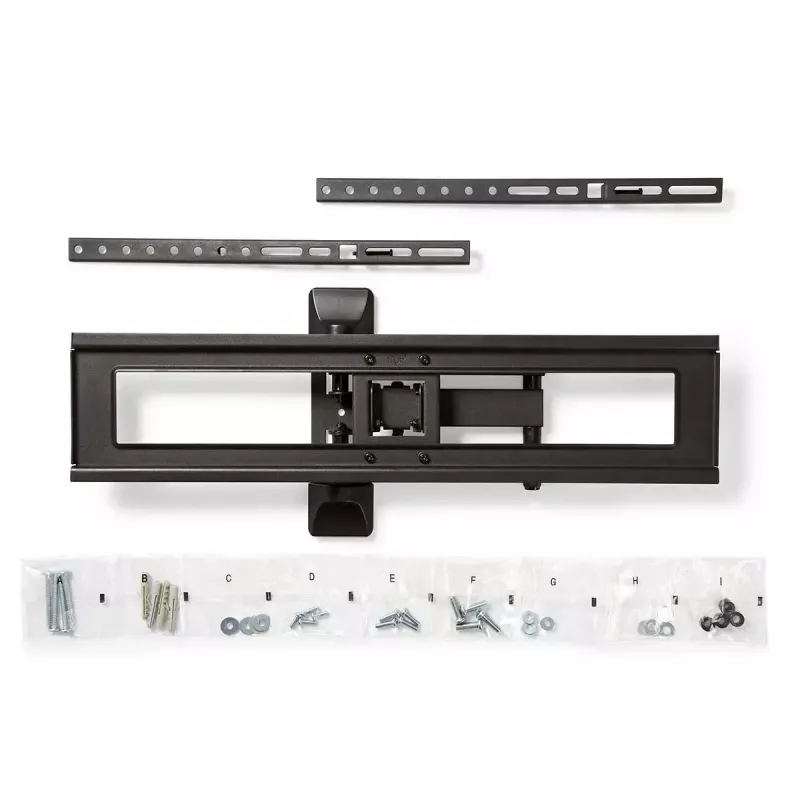 Suporte de TV Nedis TVWM1550BK para ecrãs de 94–177,8 cm (37–70 polegadas), VESA máx. 600x400, carga máx. 25 kg, preto