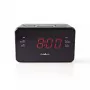 Despertador digital Nedis CLAR002BK — visor LED, AC 220–240V, 130×80×70 mm, preto