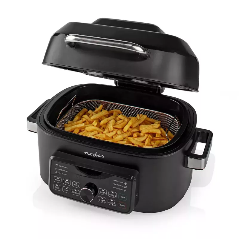 Fritadeira de ar quente Nedis KAAFG600BK 6 L 1660 W preto