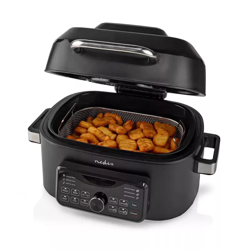 Fritadeira de ar quente Nedis KAAFG600BK 6 L 1660 W preto