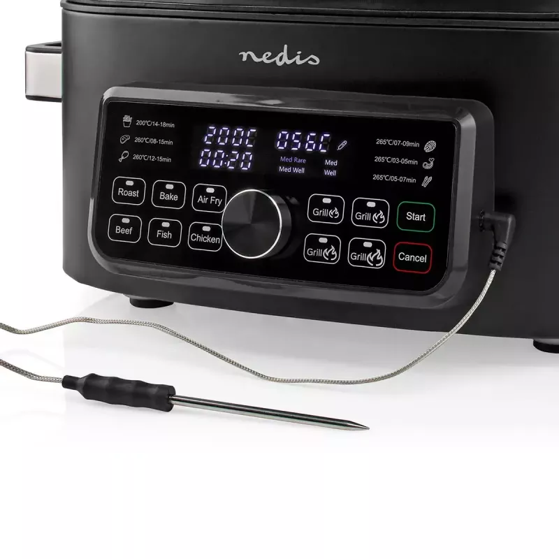 Fritadeira de ar quente Nedis KAAFG600BK 6 L 1660 W preto