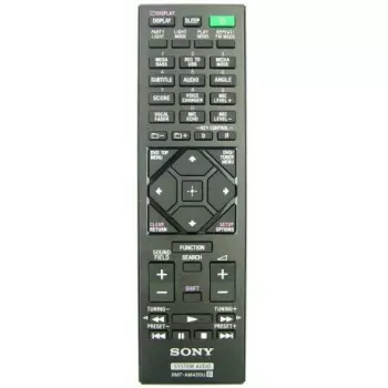Comando Sony RMT-AM420U – comando de substituição para equipamentos Sony selecionados, funcionamento por infravermelhos, design compacto de mão