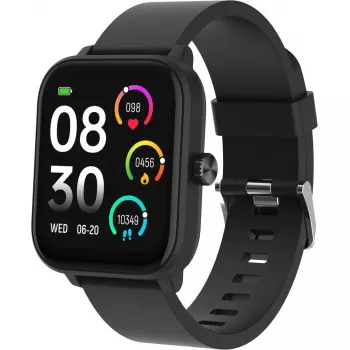 Smartwatch DENVER SWG-155B — preto, smartwatch simples com funções de fitness e notificações