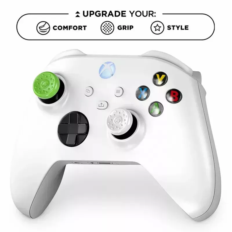Tampa de grip analógico Steelseries 1020-XBX preto verde branco Xbox 360 One Series S X