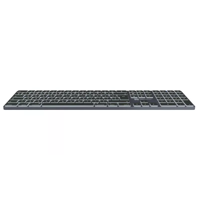 Teclado LogicKeyboard SKB-TM-UK tamanho completo USB + Bluetooth, QWERTY UK English, titanium