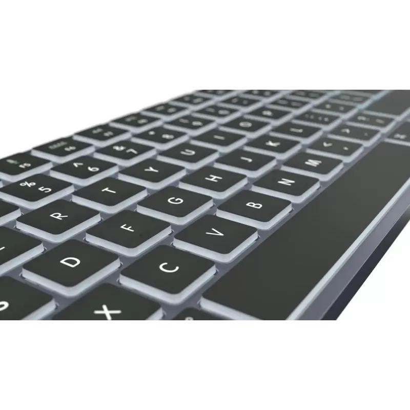Teclado LogicKeyboard SKB-TM-UK tamanho completo USB + Bluetooth, QWERTY UK English, titanium