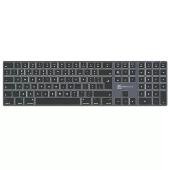 Teclado LogicKeyboard SKB-TM-UK tamanho completo USB + Bluetooth, QWERTY UK English, titanium