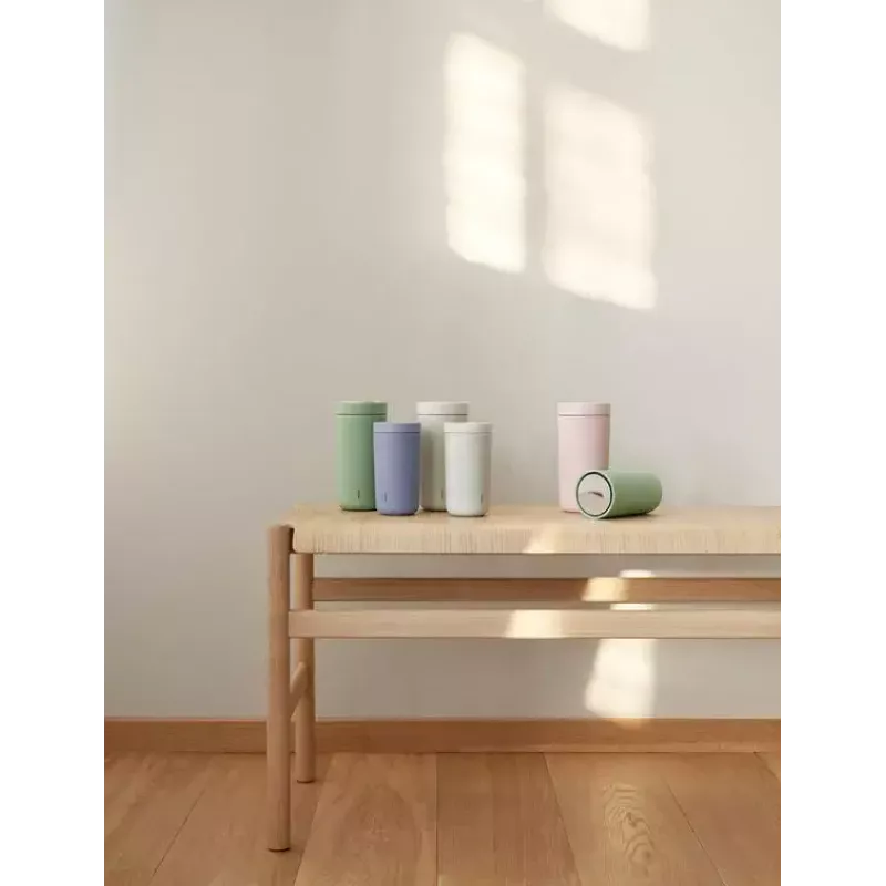 Stelton To Go Click 400 ml rosa polipropileno aço inoxidável